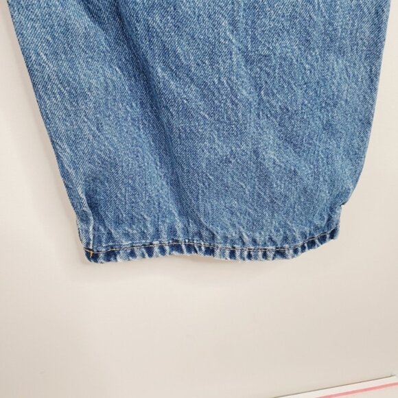 Banana Republic Midrise Loose Stovepipe Wide Leg Button Fly Baggy Jeans 31 - Picture 6 of 14